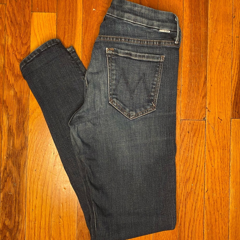 Mother Jeans Womens 28 The Looker Partners Under Cover Denim Pants Ladies